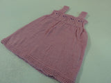 Handcrafted Knitted Baby Jumper Cotton Candy Pink 100% Merino Wool 9-12 months -- New No Tags