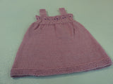 Handcrafted Knitted Baby Jumper Cotton Candy Pink 100% Merino Wool 9-12 months -- New No Tags