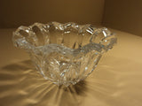 Designer Round Crystal Bowl 10in Diameter x 6in H Clear Traditional -- Used