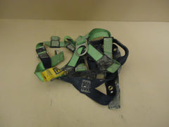 DBI SALA Safety Harness Green/Blue Vest Style Polyester Metal -- Used