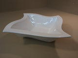 International Forum Bowl Abstract Shape 14in L x 14in W x 4in H White Modern -- Used