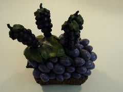 Designer Mini Knife Spreader Holder Purple/Green/Brown Grapes Set of 4 -- New