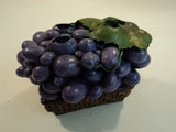 Designer Mini Knife Spreader Holder Purple/Green/Brown Grapes Set of 4 -- New