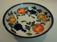 Hudson Bay Platter Serving Bowl 13 1/2in D x 3 1/2in H Fruit Country Ceramic -- Used