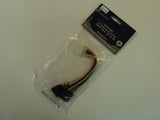 OKGear 6 Inch Dual SATA 15 Pin Power Cable 108 to 180 Degree GC6ATAM2 -- New