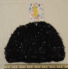 Beauties BO5127 Youth Girls Black Sequin Beanie Hat -- New