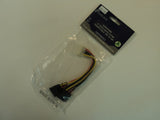 OKGear 6 Inch Dual SATA 15 Pin Power Cable 108 to 180 Degree GC6ATAM2 -- New