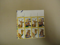 USPS Scott 2390-93 25c 1988 Carousel Animals Stamps Lot of 3 Plate Block 32 Stamps -- New