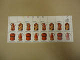 USPS Scott 1775-78 15c 1979 Folk Art Pennsylvania Toleware Plate Block 20 Stamps -- New