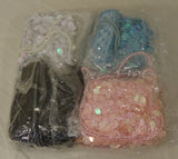 Beauties Girls Sequin Purses Qty 12 Black Blue Pink White -- New