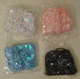 Beauties Girls Sequin Purses Qty 12 Black Blue Pink White -- New