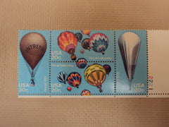 USPS Scott 2032-2035 20c 1982 Balloons Lot of 4 Plate Block 24 Stamps Mint NH -- New