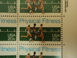 USPS Scott 2043 20c 1983 Physical Fitness Lot of 2 Plate Block 39 Stamps Mint NH -- New