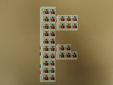 USPS Scott 2244 22c 1986 Christmas Perugino Lot of 3 Mint NH Plate Block -- New
