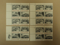 USPS Scott 2019-22 20c American Architecture Lot of 4 Plate Block Mint NH -- New