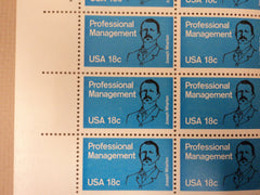 USPS Scott 1920 18c 1981 Professional Management Lot of 3 Mint NH Plate Block -- New