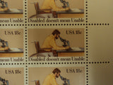 USPS Scott 1925 18c 1981 Disable doesnt mean Unable Lot of 3 Plate Block Mint NH -- New