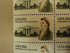 USPS Scott 1936 20c 1981 James Hoban White House Lot of 3 Mint NH Plate Block -- New