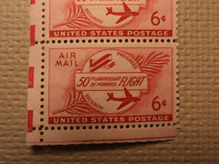 USPS Scott C47 6c 50TH Anniversary Of Powered Flight 1953 Mint NH OG 3 Stamps -- New