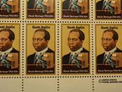 USPS Scott 2044 20c 1983 Scott Joplin Black Heritage Lot Of 3 Plate Block Mint -- New