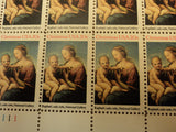 USPS Scott 2063 20c Christmas Raphael 1483-1983 Lot Of 3 Plate Block Mint Nh -- New