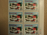 USPS Scott 2400 25c Village Sleigh Scene 1988 Lot Of 2 Plate Block Mint NH -- New