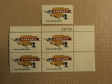 USPS Scott 1341 $1 Airlift For Our Servicemen 1968 Lot Of 2 Plate Block Mint NH -- New