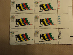 USPS Scott C85 11c XI Olympic Winter Games Sapporo 1972 Plate Block Mint NH -- New