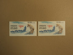 USPS Scott 2182a 25c Jack London 2 Books 1988 40 Stamps 4 Panes Mint Booklet -- New