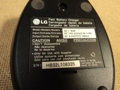 LG Battery Charger Base Unit 4 1/2in L x 3in W x 2in H Black DC-45 W -- Used