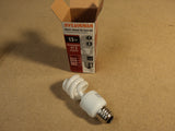 Sylvania 13w Compact Flourescent Bulb White/Silver 29409 -- New