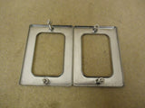 Heavy Duty Lot of 2 Outlet Plates Commercial Kitchen Stainless Steel -- Used