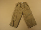 Place Boys' Pants Elastic Waist 100% Cotton Male Kids 2-4 3T Beiges Solid -- Used