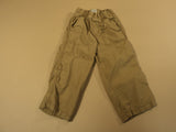 Place Boys' Pants Elastic Waist 100% Cotton Male Kids 2-4 3T Beiges Solid -- Used