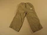 Place Boys' Pants Elastic Waist 100% Cotton Male Kids 2-4 3T Beiges Solid -- Used