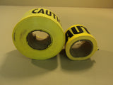 Standard Caution Tape 3-Inch Yellow/Black 2 Rolls -- New