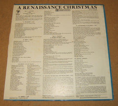 Turnabout A Renaissance Christmas LP TV-S 34569 Vintage Vinyl -- Used