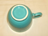 Designer Cup 3-in Tall x 3 1/2-in Diameter Turquoise China -- Used