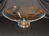 Designer Halo Pedestal Bowl 15in x 5 5/8-in Poland Made 4703000 Glass -- New