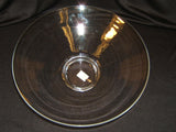 Designer Halo Pedestal Bowl 15in x 5 5/8-in Poland Made 4703000 Glass -- New