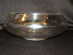 Designer Bowl 8 1/2-in x 3 1/2-in and 1/8-in Thick Clear Glass -- Used