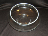 Designer Bowl 8 1/2-in x 3 1/2-in and 1/8-in Thick Clear Glass -- Used