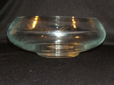 Designer Bowl 8 1/2-in x 3 1/2-in and 1/8-in Thick Clear Glass -- Used