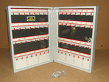 Burg Wachter Key Cabinet 14-in x 10 1/2-in x 3 1/4-in Gray German 64 Hooks 6500 -- New