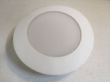 Halo Recessed 6-in Light Trim Frosted Trim White Air-Tite 70PS Glass -- Used