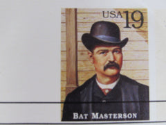 USPS Scott UX185 19c Bat Masterson First Day of Issue Postal Card -- New