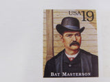 USPS Scott UX185 19c Bat Masterson Mint Never Hinged/MNH Postal Card -- New