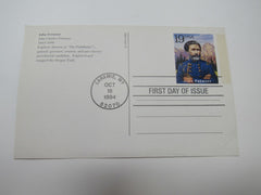 USPS Scott UX186 19c John Fremont First Day of Issue Postal Card -- New