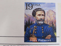 USPS Scott UX186 19c John Fremont First Day of Issue Postal Card -- New