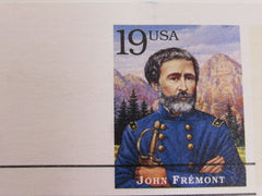 USPS Scott UX186 19c John Fremont First Day of Issue Postal Card -- New